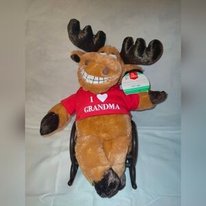 Element Animated Reindeer with Red and Brown Accents